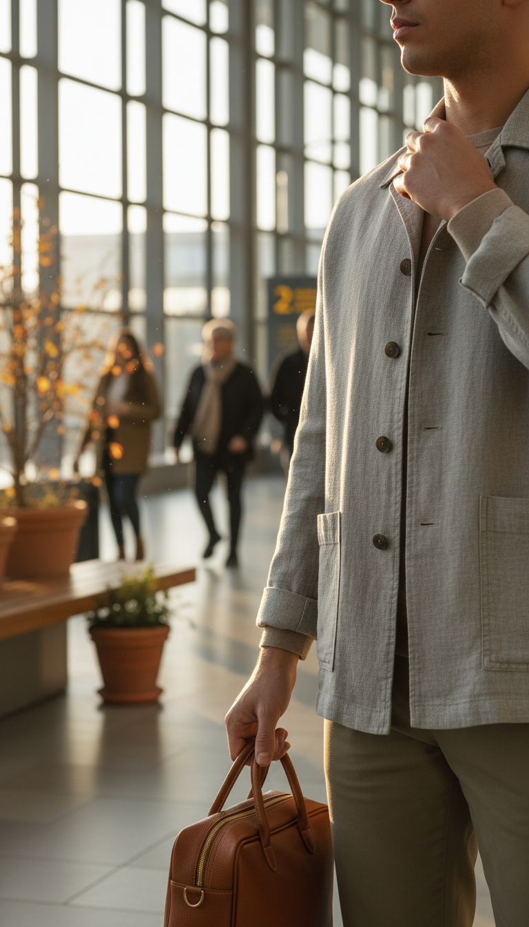 Linen Blend Jacket in use